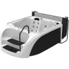 White Diamond Spa with Black Panels
