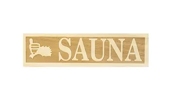 Wooden Sauna Sign